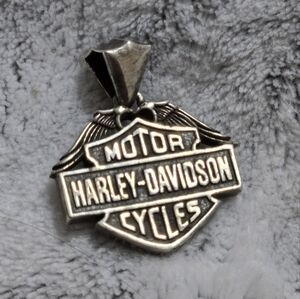 Men's Harley Davidson necklace charm